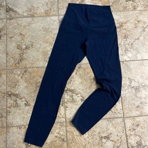 Full length Lululemon align navy blue leggings